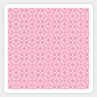 Pink stylized pattern in modern colors of current trends Sticker